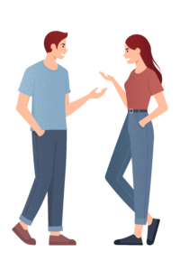 6. Two people talking